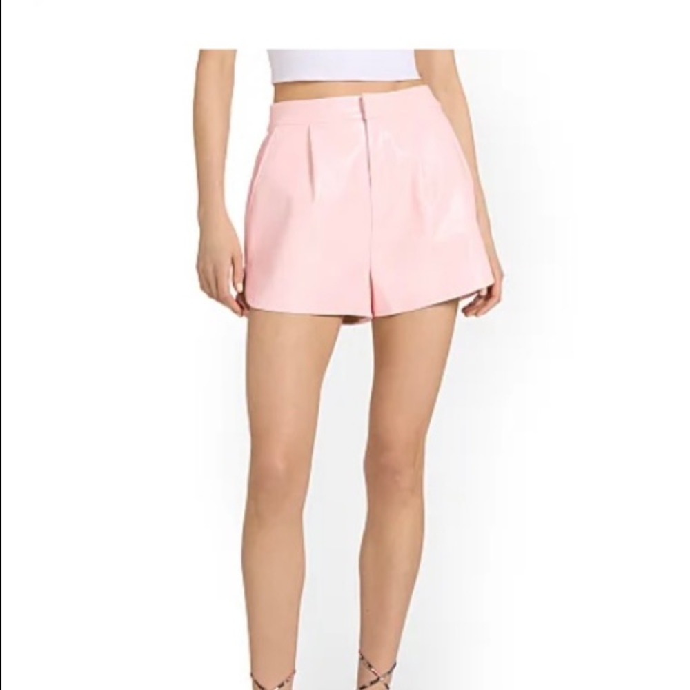 High-Waisted Faux Leather Short